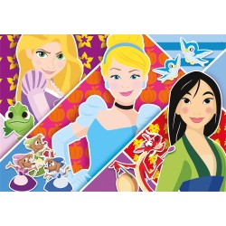 Clementoni - 24766 - Supercolor Puzzle - Disney Princess - 2 X 20 Pezzi