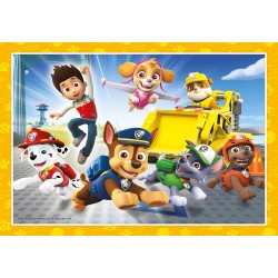 Clementoni - 21513 - Supercolor Paw Patrol - 4 (12,16,20 e 24 Pezzi), Puzzle Cartoni Animati