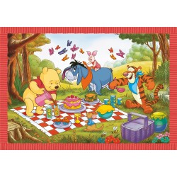 Clementoni - 21514 - Supercolor Disney Winnie The Pooh - 4 (12,16,20 e 24 Pezzi), Puzzle Cartoni Animati