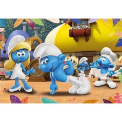 Clementoni - 24789 - The Smurfs Supercolor - Puzzle, Medium, 2X20 Pezzi