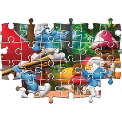 Clementoni - 24789 - The Smurfs Supercolor - Puzzle, Medium, 2X20 Pezzi