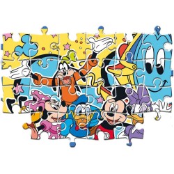 Clementoni - 24791 - Puzzle Mickey Disney 2x20pzs Supercolor Mickey-2x20 (Include 2 20 Pezzi)