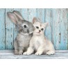 Clementoni - 35004 - Puzzle High Quality Collection Cat e Bunny 500 pezzi