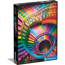 Clementoni - 35132 - ColorBoom Collection - Stairs 500 Pezzi Adulti, Colori, Puzzle Gradient