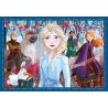 Clementoni - 21518 - 2 Supercolor Disney Frozen - 4 (12,16,20 e 24 Pezzi), Puzzle Cartoni Animati
