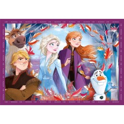 Clementoni - 21518 - 2 Supercolor Disney Frozen - 4 (12,16,20 e 24 Pezzi), Puzzle Cartoni Animati