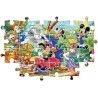 Clementoni - 21620 - Disney Mickey And Friends Supercolor Friends - 2X60 (Include 2 60 Pezzi), Puzzle Cartoni Animati
