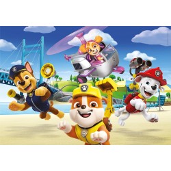 Clementoni - 21623 - Paw Patrol Supercolor Patrol - 2X60 (Include 2 60 Pezzi), Puzzle Cartoni Animati