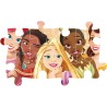 Clementoni - 24241 - Disney Princess Supercolor - 24 Pezzi, Puzzle Cartoni Animati