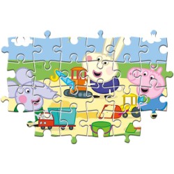 Clementoni - 25263 - Peppa Pig Supercolor Puzzle - 3x48 (3 48 pezzi)