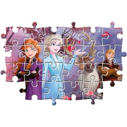 Clementoni - 26474 - Disney Frozen Supercolor - 60 Pezzi, Puzzle Cartoni Animati