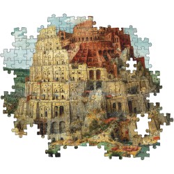 Clementoni - 31691 - Museum Collection - Bruegel, The Tower of Babel - 1500 pezzi - Made in Italy, arte, quadri famosi, dipinti 