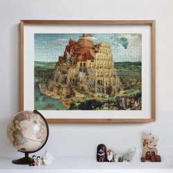 Clementoni - 31691 - Museum Collection - Bruegel, The Tower of Babel - 1500 pezzi - Made in Italy, arte, quadri famosi, dipinti 