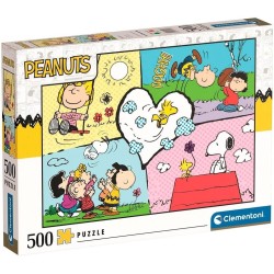 Clementoni - 35558 - Peanuts Puzzle 500 Pezzi Adulti, Puzzle Fumetti