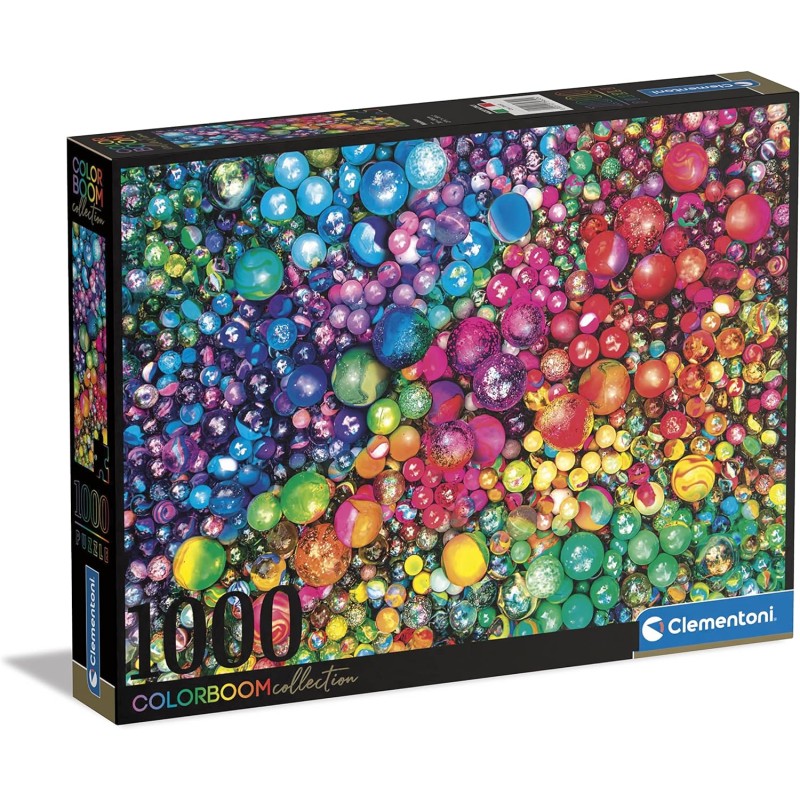 Clementoni - 39650 - Puzzle ColorBoom Collection Marbles - 1000 Pezzi, Colori, Gradient, Divertimento per Adulti