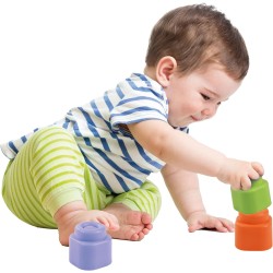 Clementoni - 17835 - Soft Clemmy - Baby Hero & Princess Set - Set Costruzioni Prima Infanzia, Mattoncini Morbidi Clemmy