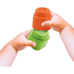 Clementoni - 17884 - Soft Clemmy - Baby Happy Farm - Set Costruzioni Prima Infanzia, Mattoncini Morbidi Clemmy