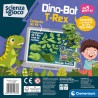 Clementoni - 19331 - Scienza Robotics - Dino Bot - Costruire, Laboratorio Robotica, Modello di Dinosauro T-Rex, STEM, Gioco Scie