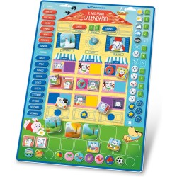 Clementoni - Sapientino - Il Mio Primo Gioco Educativo 3 Anni, Tabellone Magnetico Apprendimento Stagioni, Mesi, Giorni, Calenda