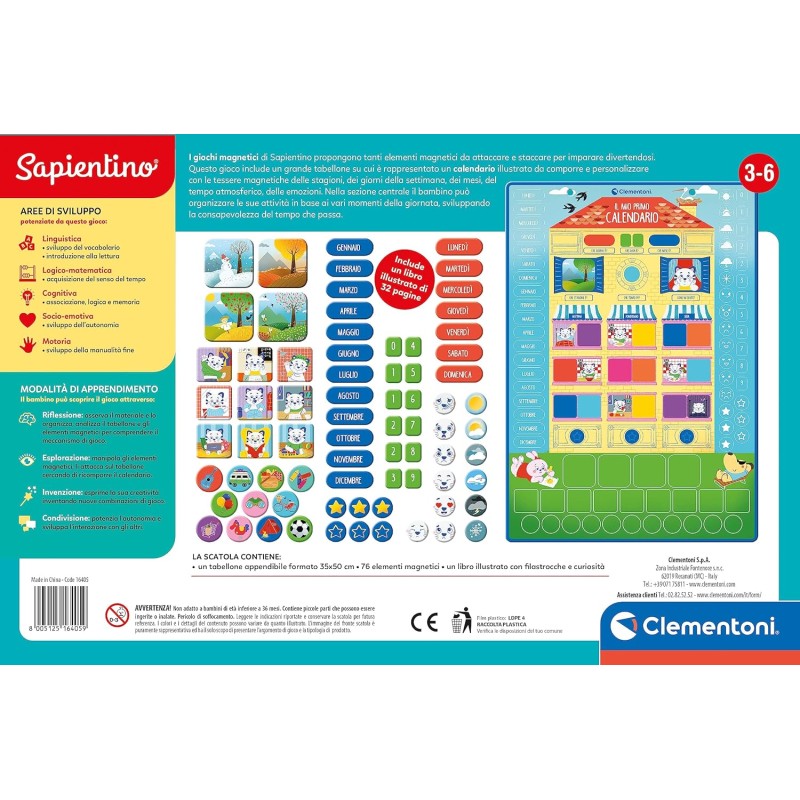 Clementoni - Sapientino - Il Mio Primo Gioco Educativo 3 Anni ...