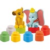 Clementoni - 17817 - Soft Clemmy - Disney Simba & Dumbo Playset - Costruzioni Prima Infanzia, Mattoncini Morbidi Clemmy