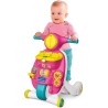 Clementoni - 17851 - Valentina Scooterina Primi Passi 2 in 1 - Gioco Spingibile, per Imparare A Camminare, Centro attività Elett
