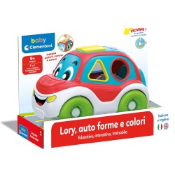 Clementoni - 17774 - Auto Colori 3 in 1 - Gioco da Trainare, Centro attività Educativo Parlante Ed Inserimento Forme