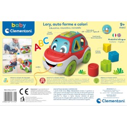 Clementoni - 17774 - Auto Colori 3 in 1 - Gioco da Trainare, Centro attività Educativo Parlante Ed Inserimento Forme