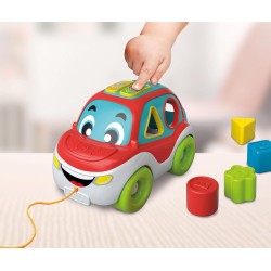 Clementoni - 17774 - Auto Colori 3 in 1 - Gioco da Trainare, Centro attività Educativo Parlante Ed Inserimento Forme