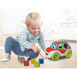 Clementoni - 17774 - Auto Colori 3 in 1 - Gioco da Trainare, Centro attività Educativo Parlante Ed Inserimento Forme