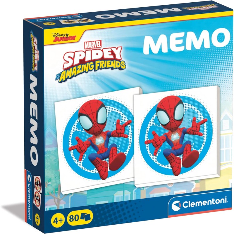 Clementoni - 18294 - Memo Marvel Spidey And His Amazing Friends - Memoria E Associazione, Carte da Accoppiare, Educativo, Gioco 