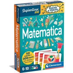 Clementoni - 16440 - Sapientino Testa Gioco Educativo 6 Anni, Quiz, Flashcards Matematica