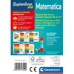 Clementoni - 16440 - Sapientino Testa Gioco Educativo 6 Anni, Quiz, Flashcards Matematica