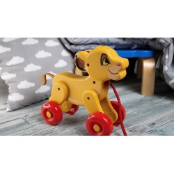 Clementoni - 17815 - Disney Simba Trainabile, Animale da Tirare, Gioco per La Motricità, Primi Passi, Imparare A Camminare, Bamb