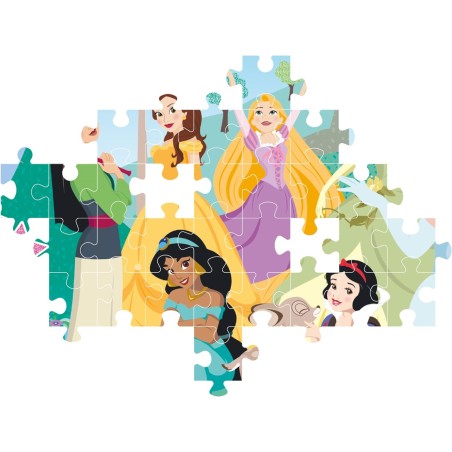 Clementoni - 20346 - Disney Princess Glitter 104 pezzi - Cartoni ...