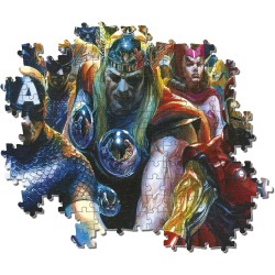 Clementoni - 39672 - Puzzle The Avengers Marvel 1000 pz, Film Famosi, Supereroi, Cartoni Animati