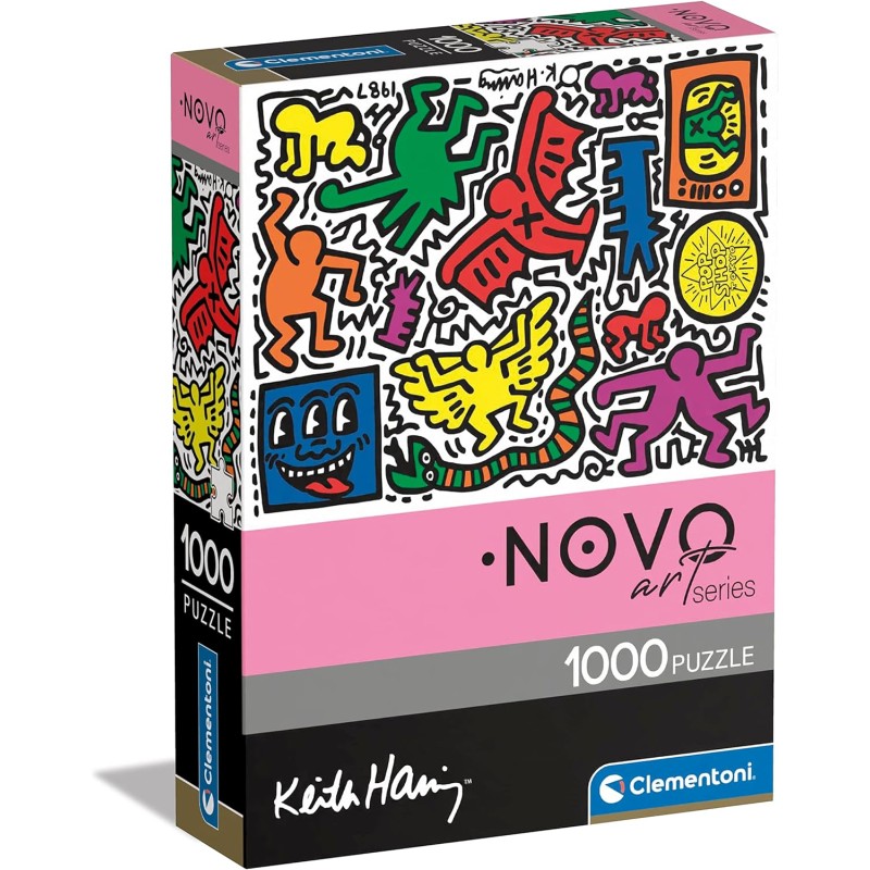 Clementoni - 39756 - Keith Haring - 1000 Pezzi Adulti, Arte, Puzzle Quadri Famosi