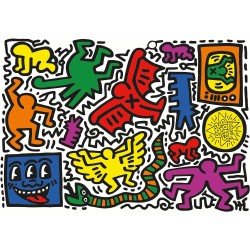 Clementoni - 39756 - Keith Haring - 1000 Pezzi Adulti, Arte, Puzzle Quadri Famosi