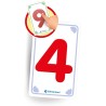 Clementoni - 16436 - Sapientino Carte - Numeri Tattili - Gioco Educativo 3 Anni, Flashcards Montessori