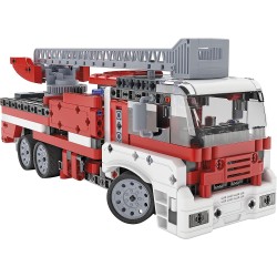 Clementoni - 19181 - Scienza e Gioco Build - Camion dei Pompieri, Set di Costruzioni e Laboratorio di Meccanica