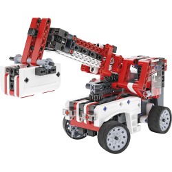 Clementoni - 19181 - Scienza e Gioco Build - Camion dei Pompieri, Set di Costruzioni e Laboratorio di Meccanica