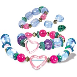 Clementoni - 18580 - Crazy Chic - Enjoy Mineral Jewels - Gioco Creativo Bambina Dai 7 Anni Per Realizzare Gioielli E Braccialett