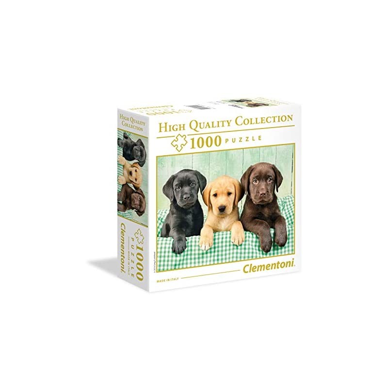 Clementoni - 96502 - Puzzle High Quality Collection 1000 pz I Tre Labrador