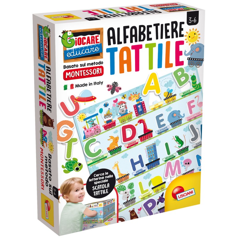 liscianigiochi- montessori alfabeto tattile, 72446