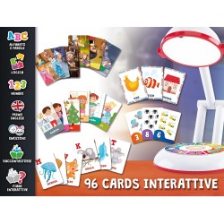 Lisciani Giochi - My Lamp, Bambini 3-6 Anni, Alfabeto e Parole, Numeri e Logica, Fiabe Interattive, 96992