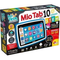 Lisciani - Mio Tab STEM Coding XL 2022, Schermo 10 Pollici, Memoria 32 GB, Autonomi, capacità sensoriali, Coordinazione Occhio-M