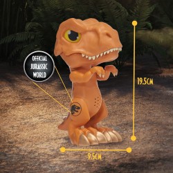 WOW! STUFF Jurassic World Trigger Chomper - T-Rex | Giocattolo di dinosauro ruggente e luminoso | Prodotto ufficiale Dominion