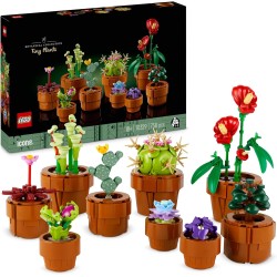 LEGO 10329 - Icons Piantine, Set Collezione Botanica con Fiori Artificiali in Vaso Color Terracotta da Costruire