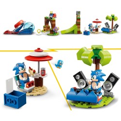 LEGO 76990 - Sonic the Hedgehog Sfida della Sfera di Velocità di Sonic, con 3 Personaggi e la Figura di Moto Bug Badnik