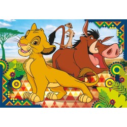 Clementoni Puzzle Lion King Supercolor Disney The King 2X60 (Include 2 60 Pezzi) 21604